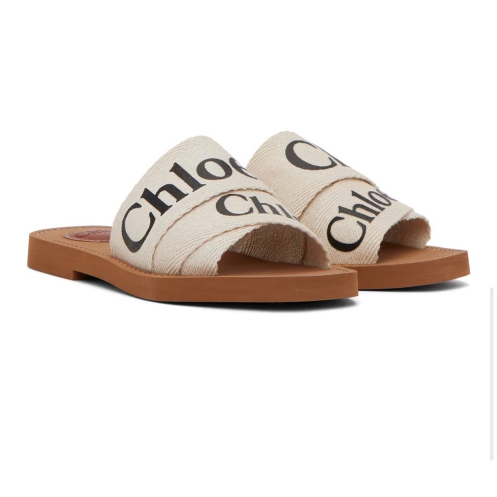 CHLOÉ
White Woody Flat Mules